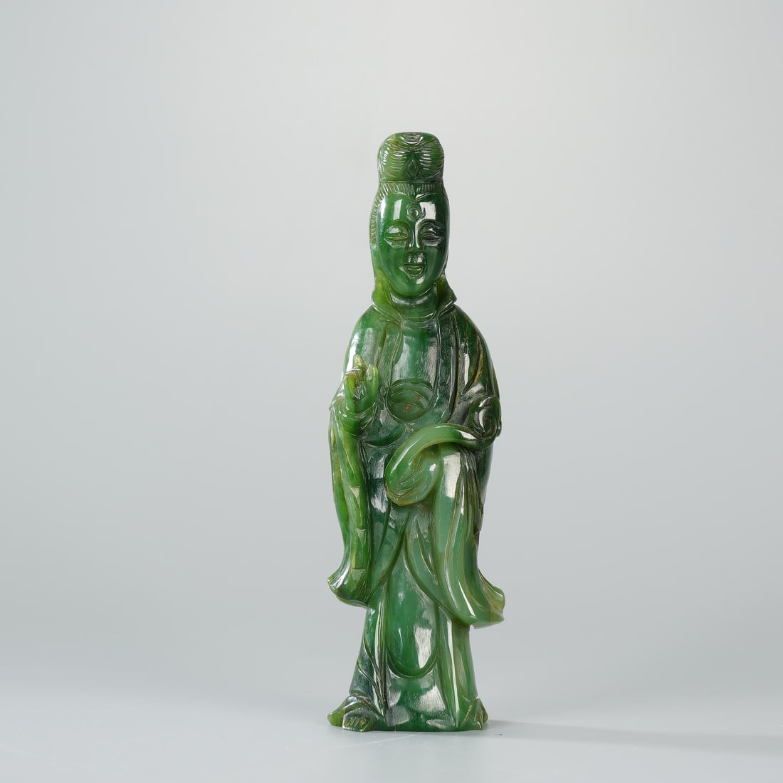 CHINESE SPINACH JADE GUANYIN (1 of 7)