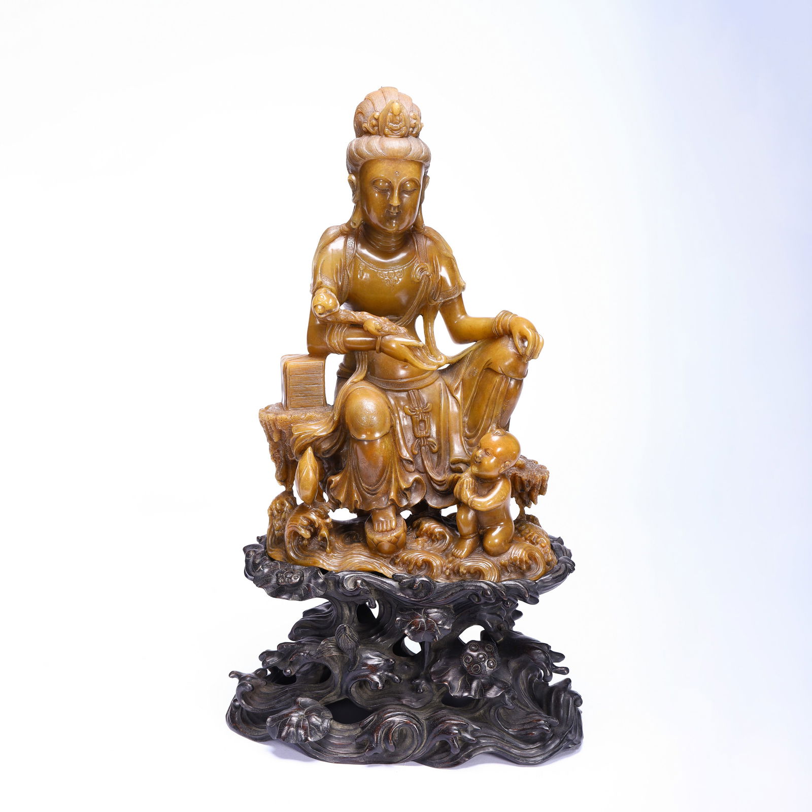 CHINESE SHOUSHAN STONE GUANYIN (1 of 9)