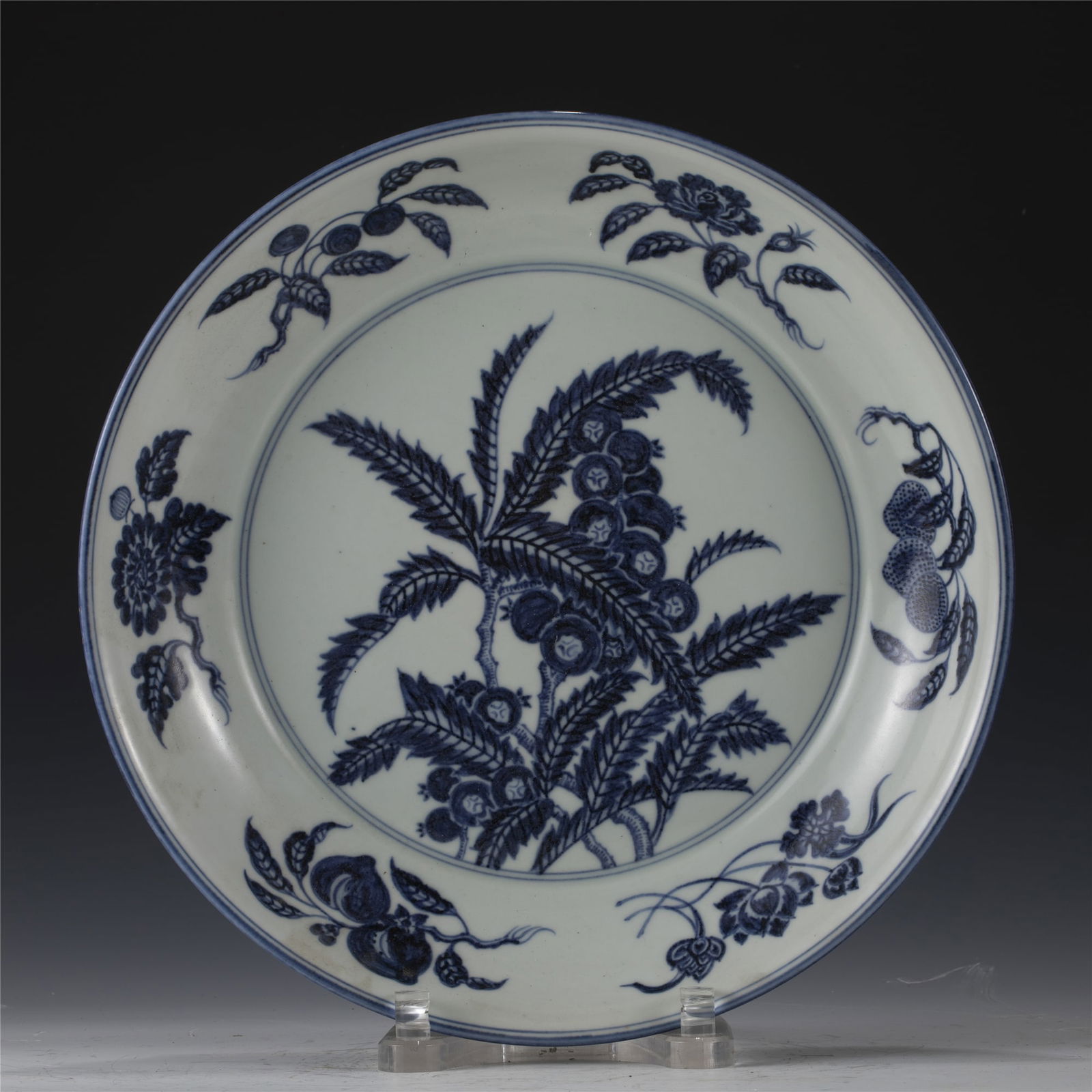 MING XUANDE BLUE & WHITE PLATE (1 of 10)