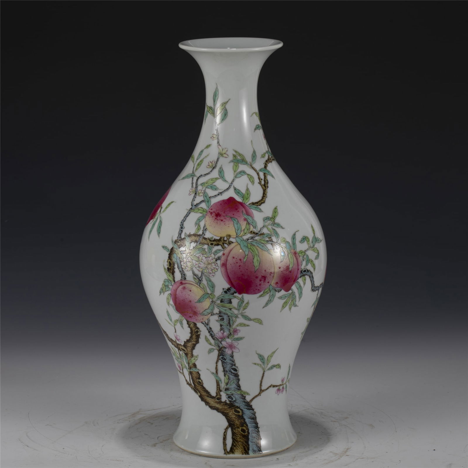 QING YONGZHENG FAMILLE ROSE BOTTLE VASE (1 of 7)