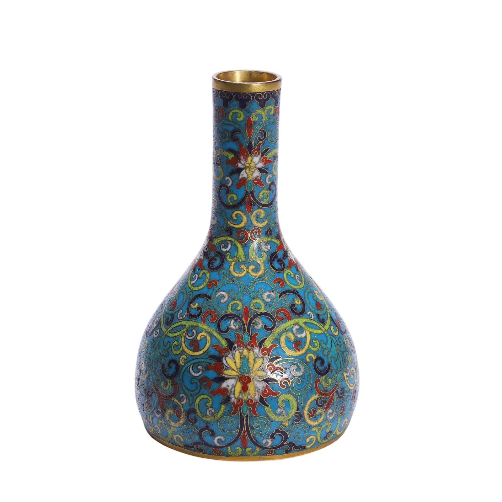 CHINESE CLOISONNE ENAMEL VASE (1 of 9)