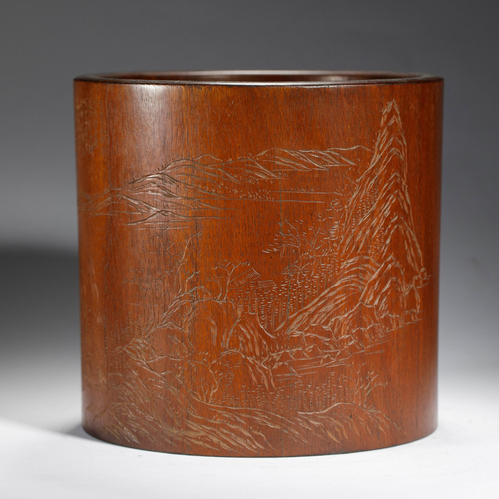 CHINESE HUANGHUALI BRUSH POT (1 of 9)