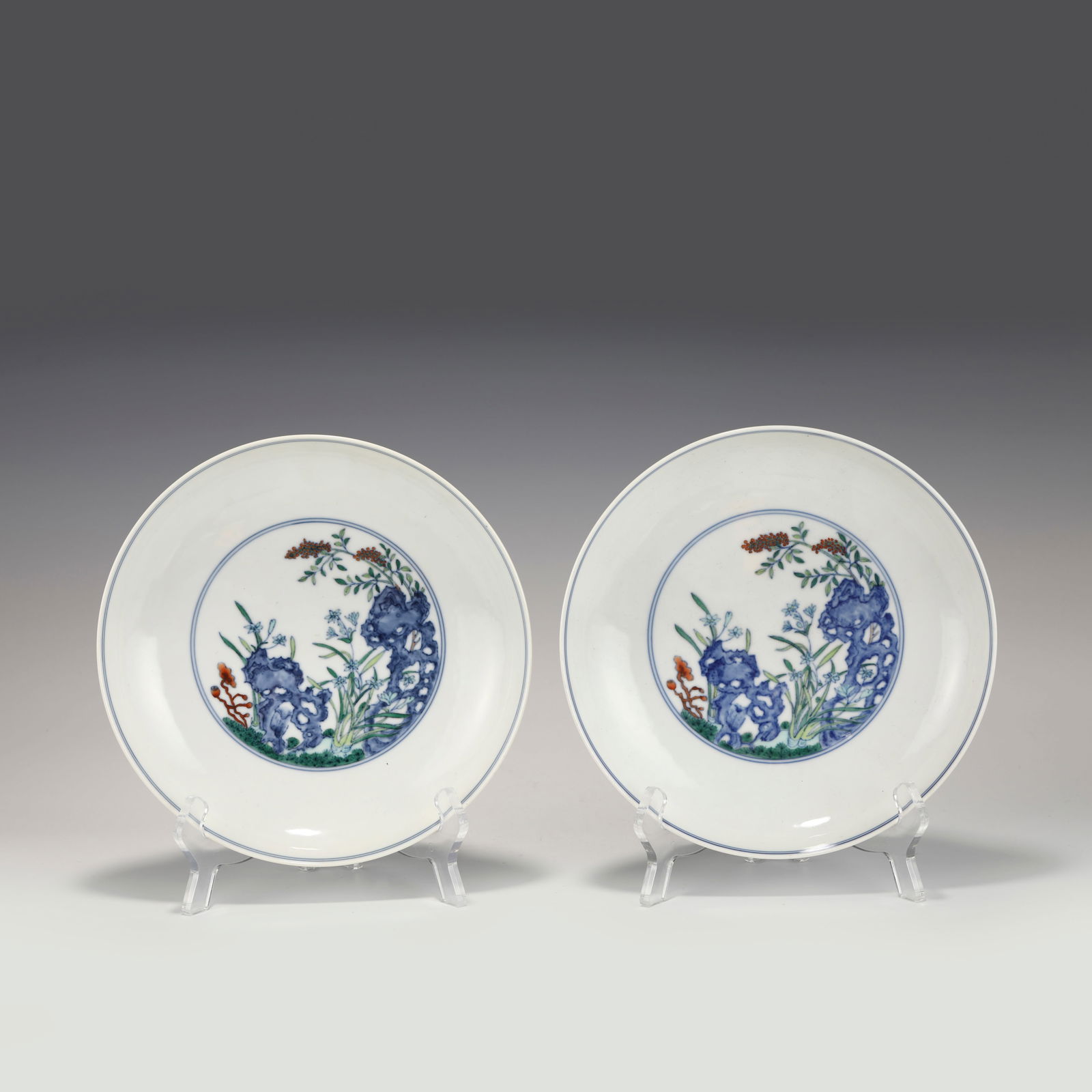QING YONGZHENG DOUCAI PLATE (1 of 9)