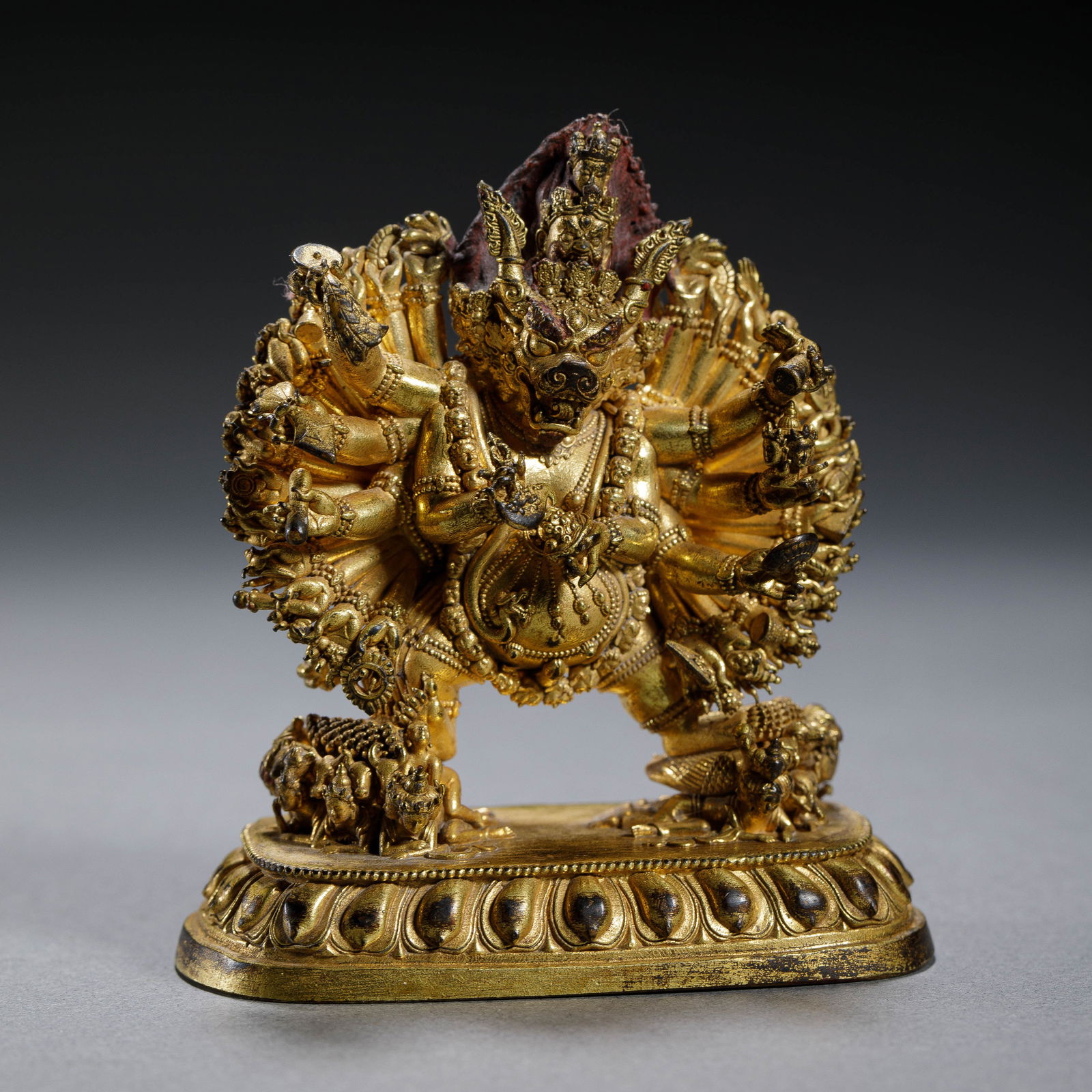 CHINESE GILT-BRONZE VAJRA FIGURE (1 of 6)