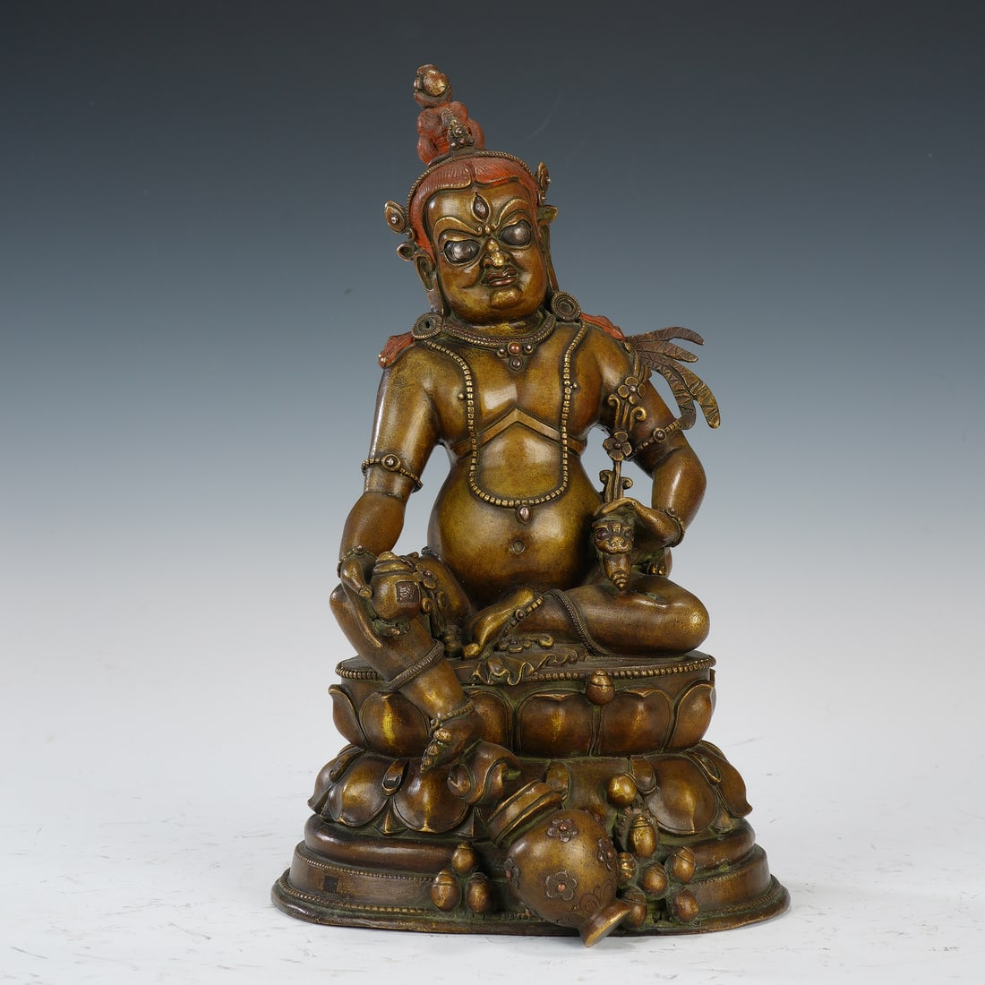 CHINESE BRONZE JAMBHALA FIGURE (1 of 8)