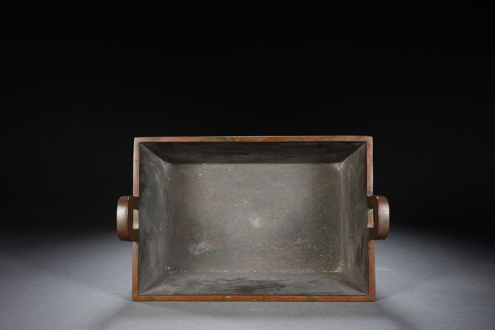CHINESE BRONZE RECTANGULAR CENSER - 7
