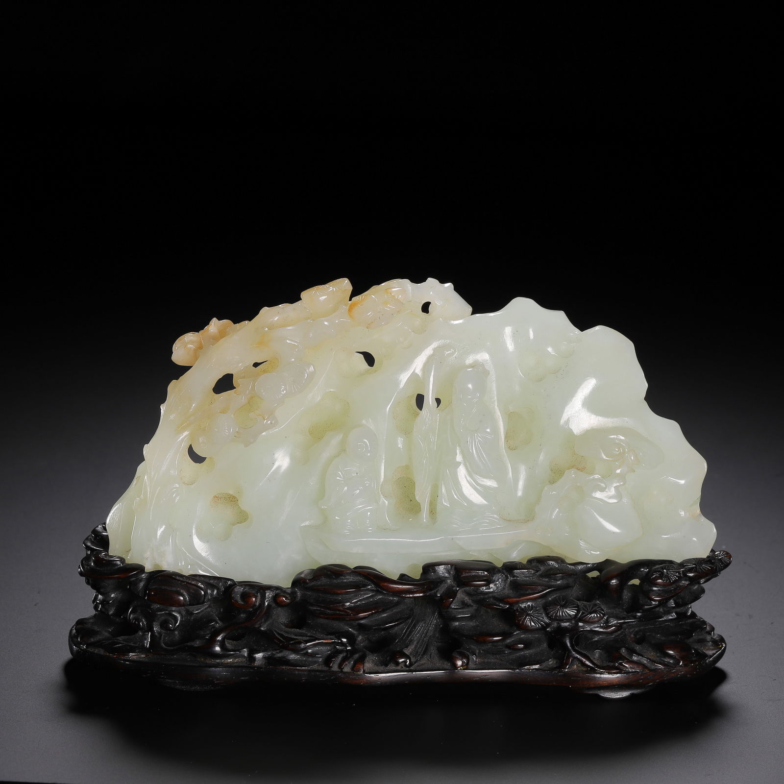 CHINESE HETIAN JADE MOUNTAIN CARVING (1 of 9)