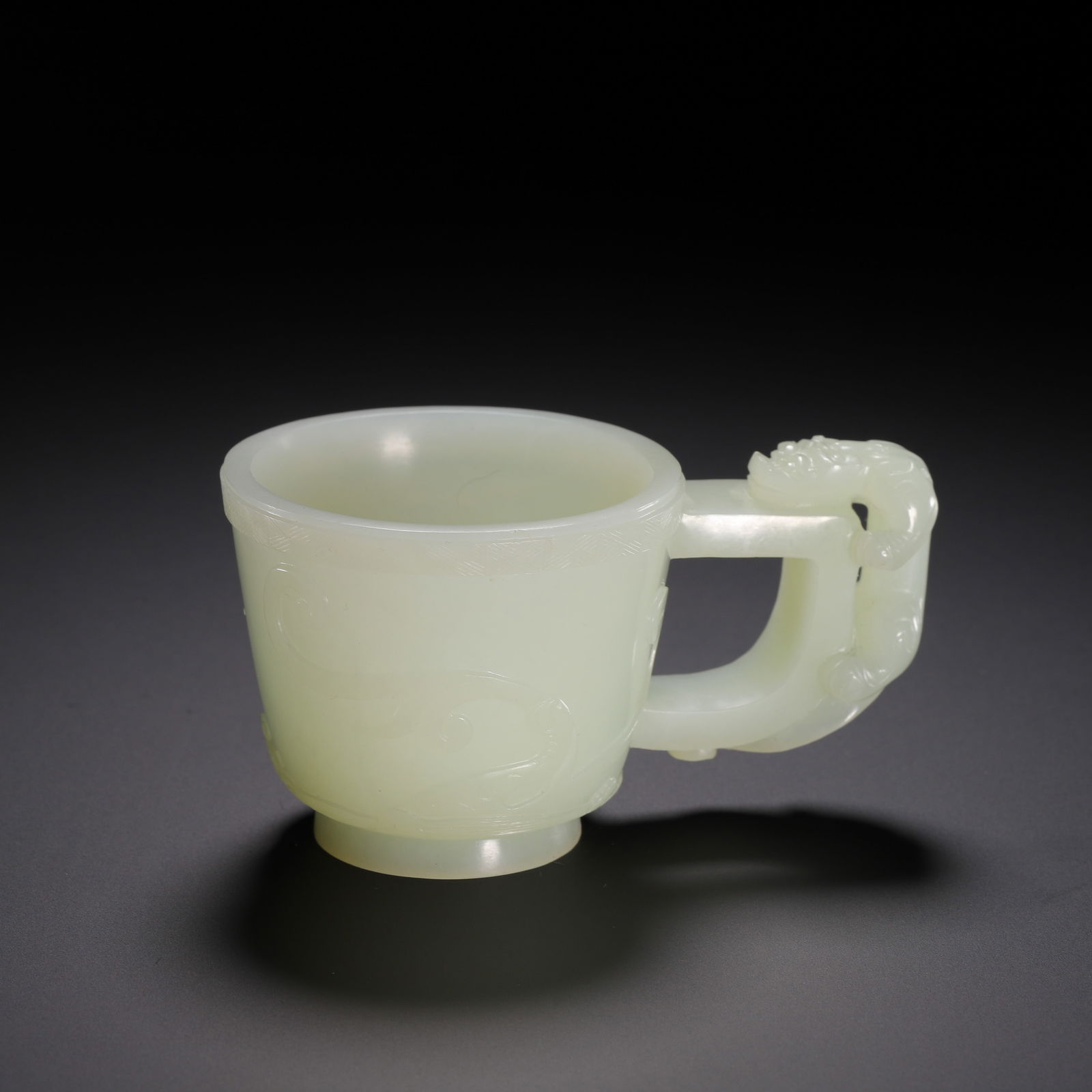 CHINESE HETIAN JADE DRAGON CUP (1 of 9)