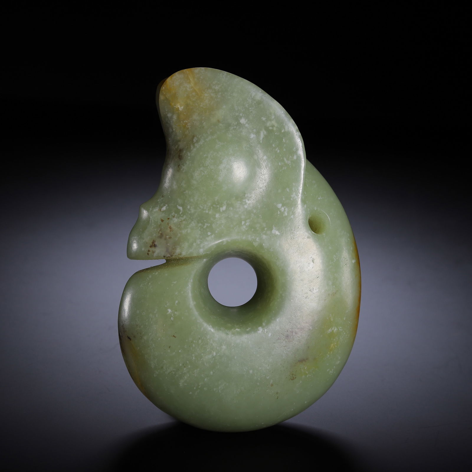 CHINESE JADE PIG-DRAGON PENDANT (1 of 9)