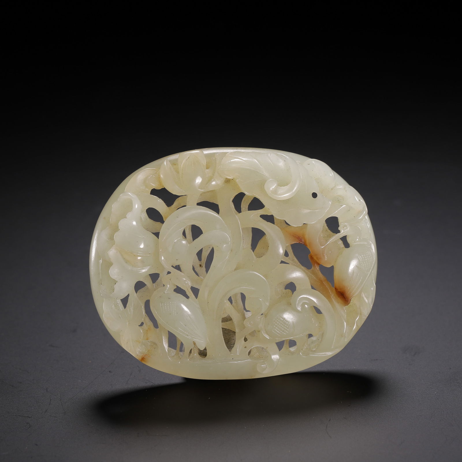 CHINESE HETIAN JADE OPENWORK PLAQUE (1 of 9)