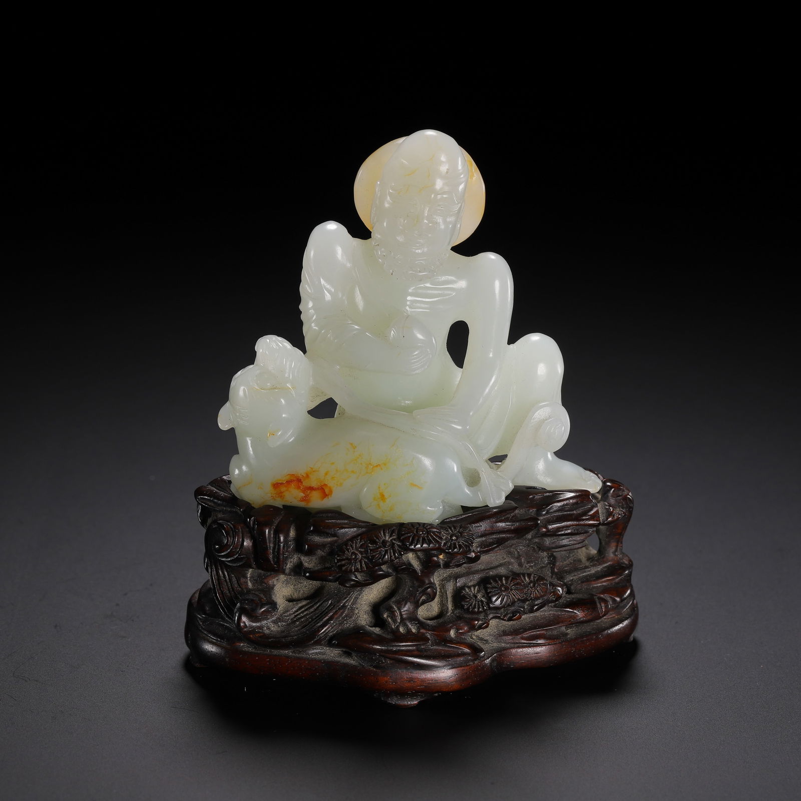 CHINESE HETIAN JADE LUOHAN FIGURE (1 of 9)