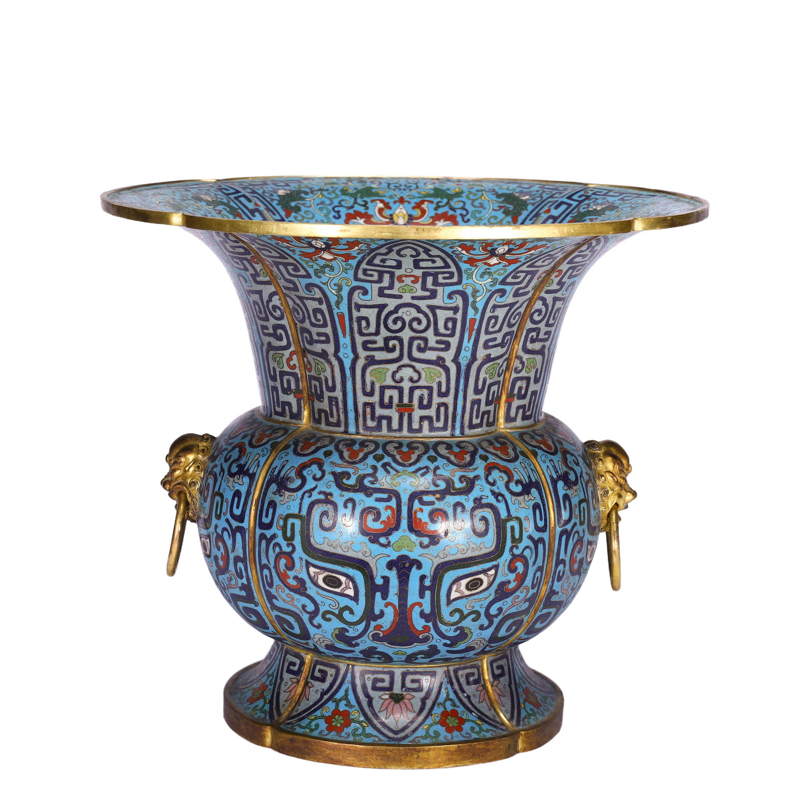 CHINESE CLOISONNE ZUN VASE (1 of 9)