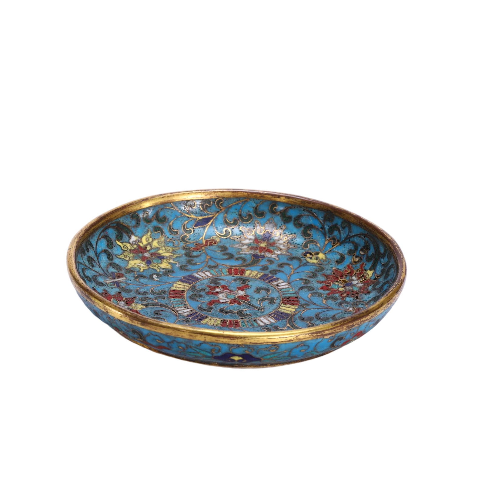 CHINESE CLOISONNE DISH (1 of 9)