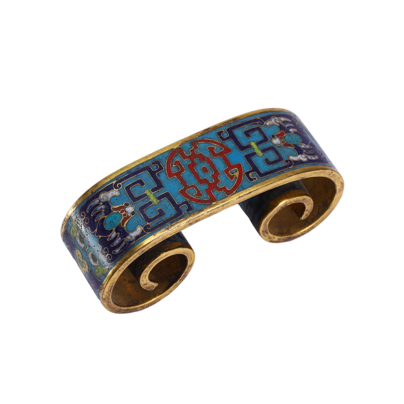 CHINESE CLOISONNE INK REST (1 of 9)