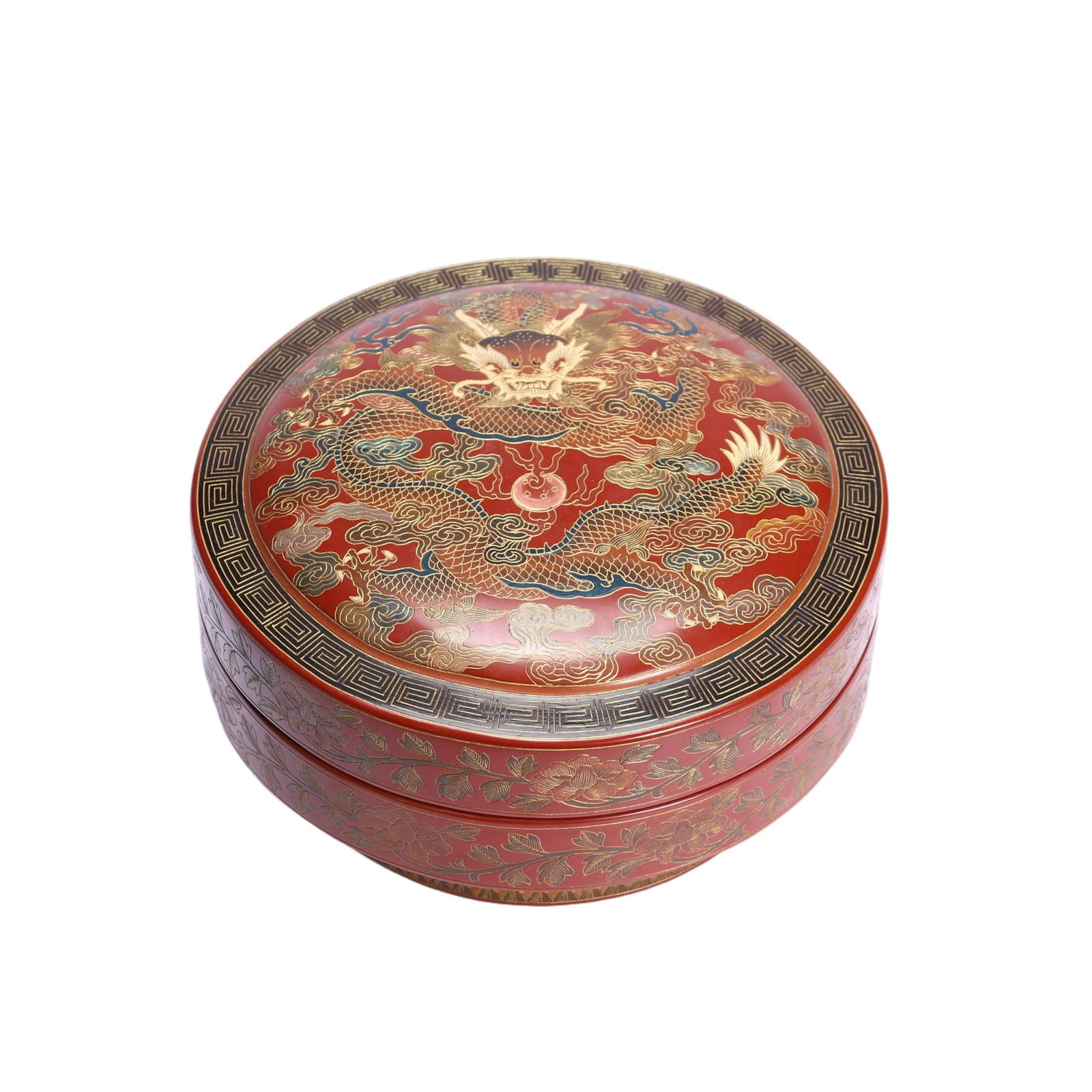 CHINESE LACQUER DRAGON BOX (1 of 9)