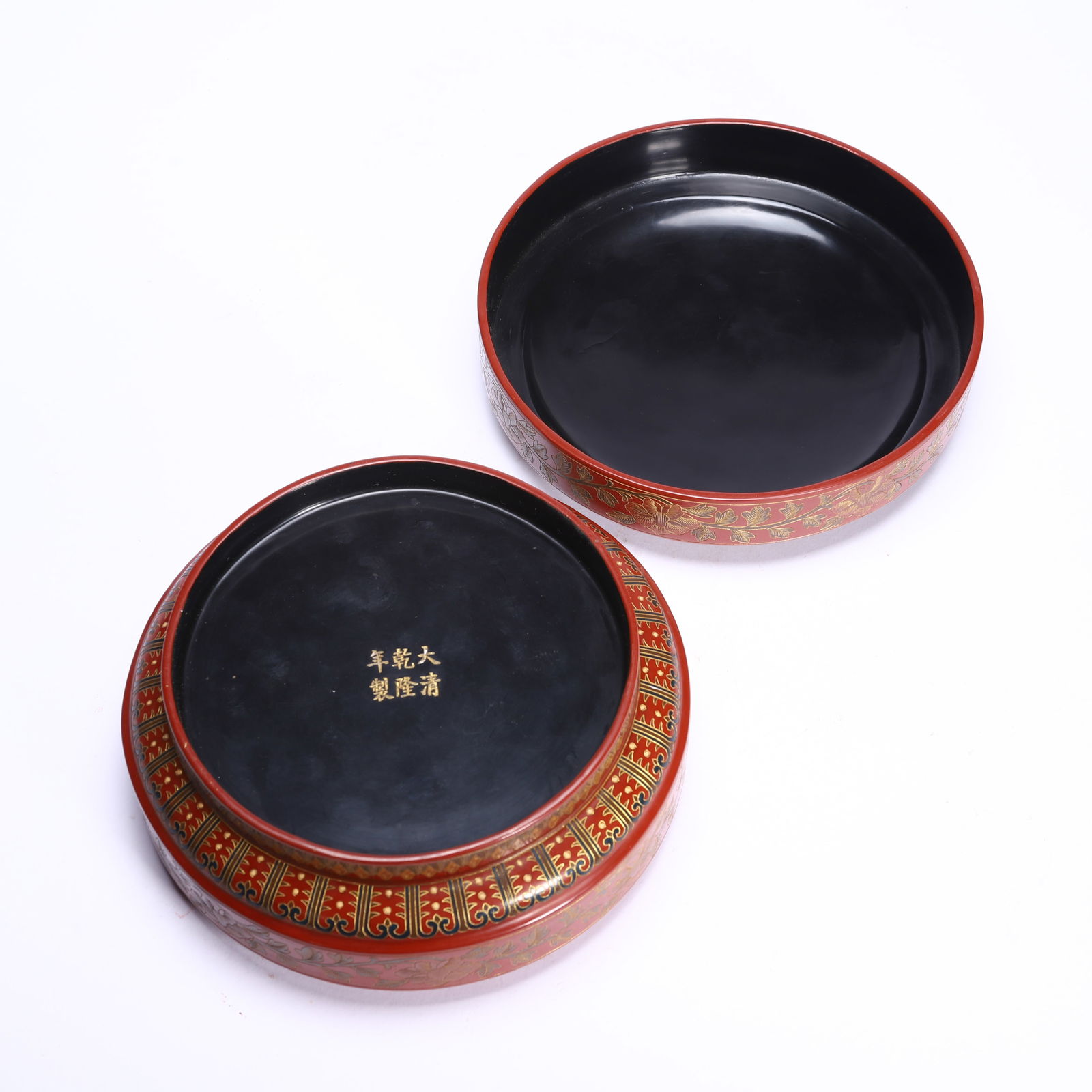 CHINESE LACQUER DRAGON BOX - 8
