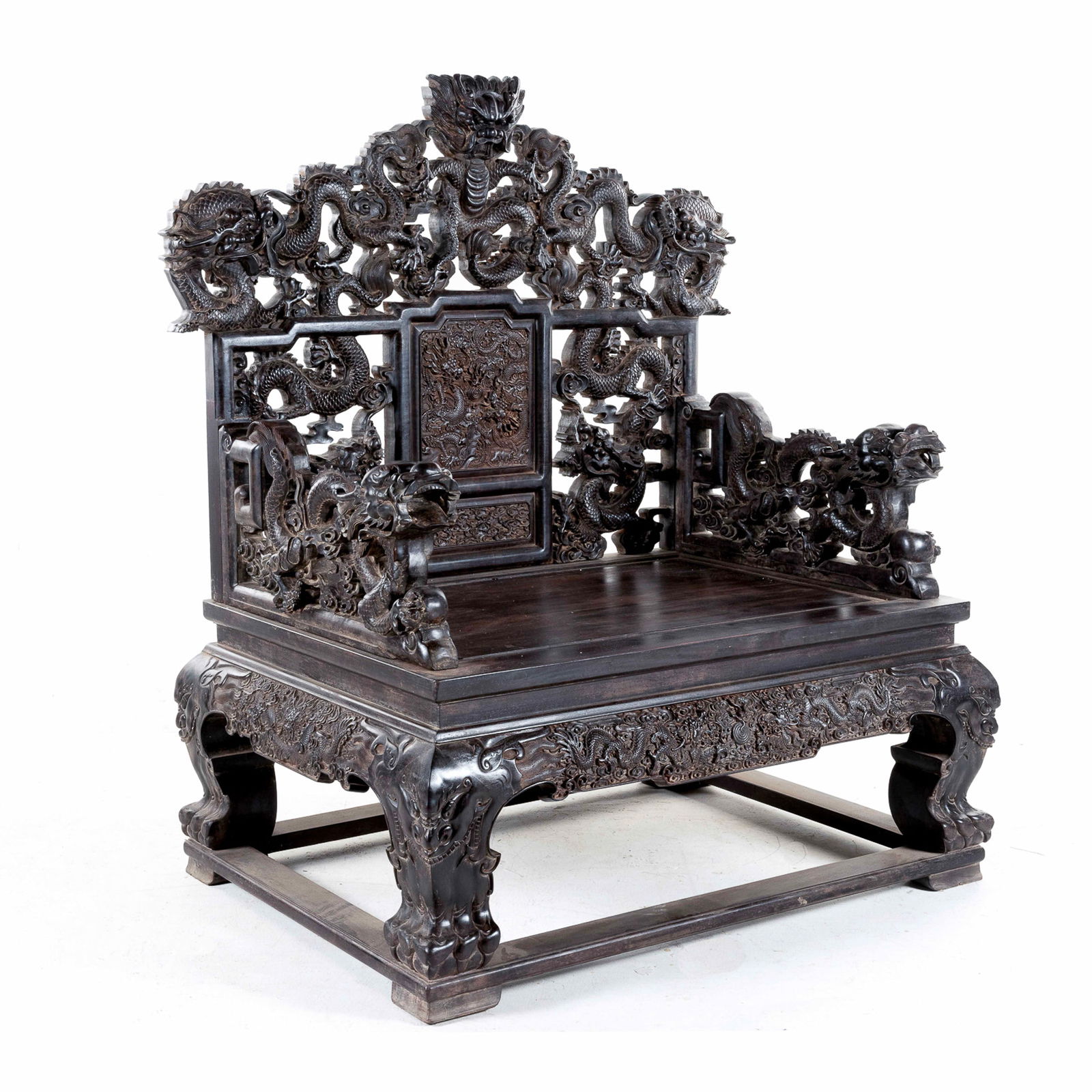 ZITAN DRAGON THRONE CHAIR (1 of 11)
