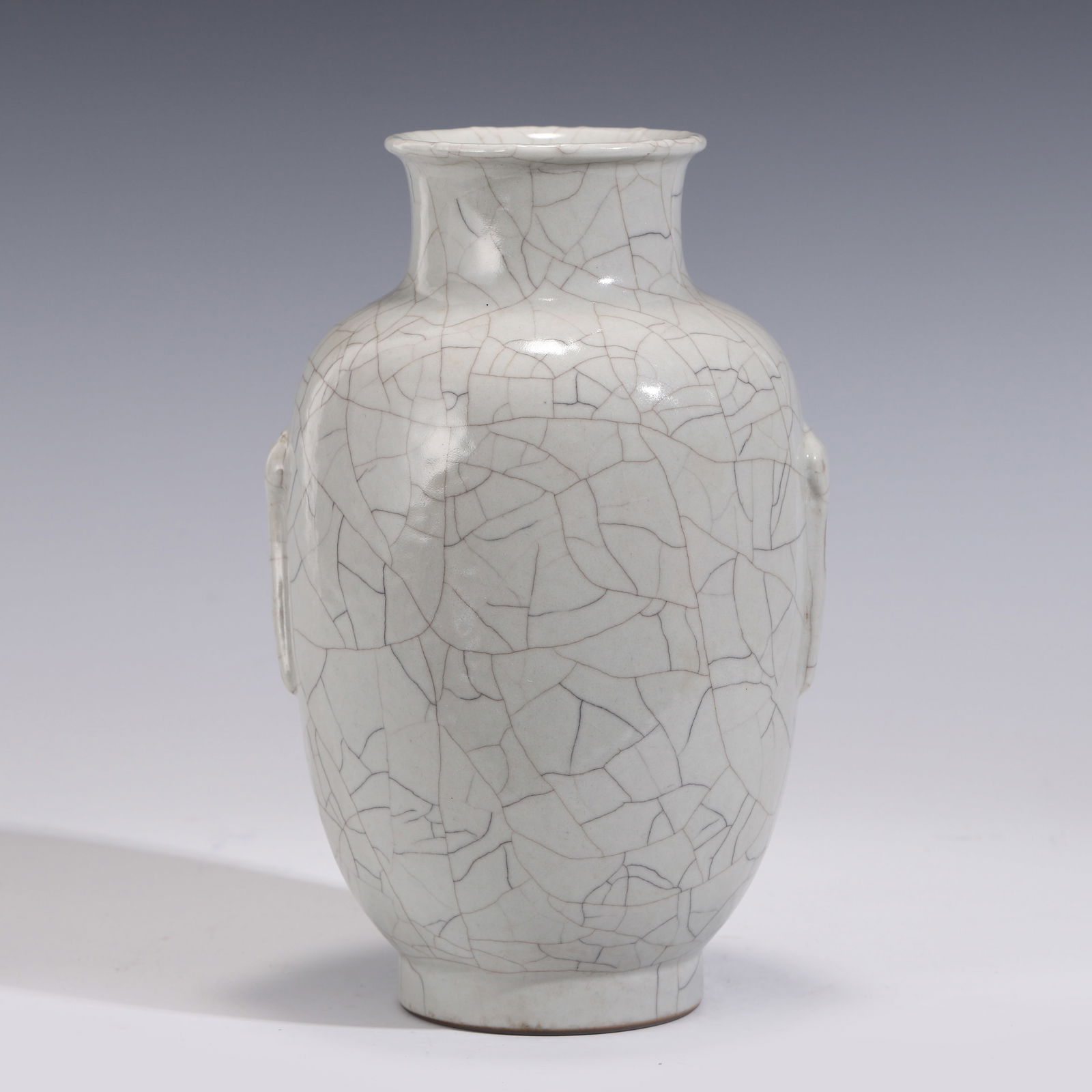 QING GE TYPE GLAZED PORCELAIN ZUN VASE (1 of 9)