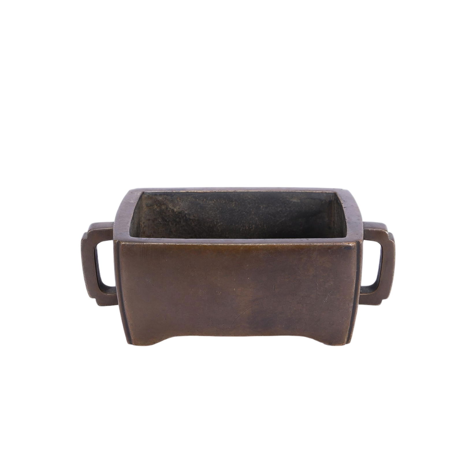 CHINESE BRONZE RECTANGULAR CENSER (1 of 9)