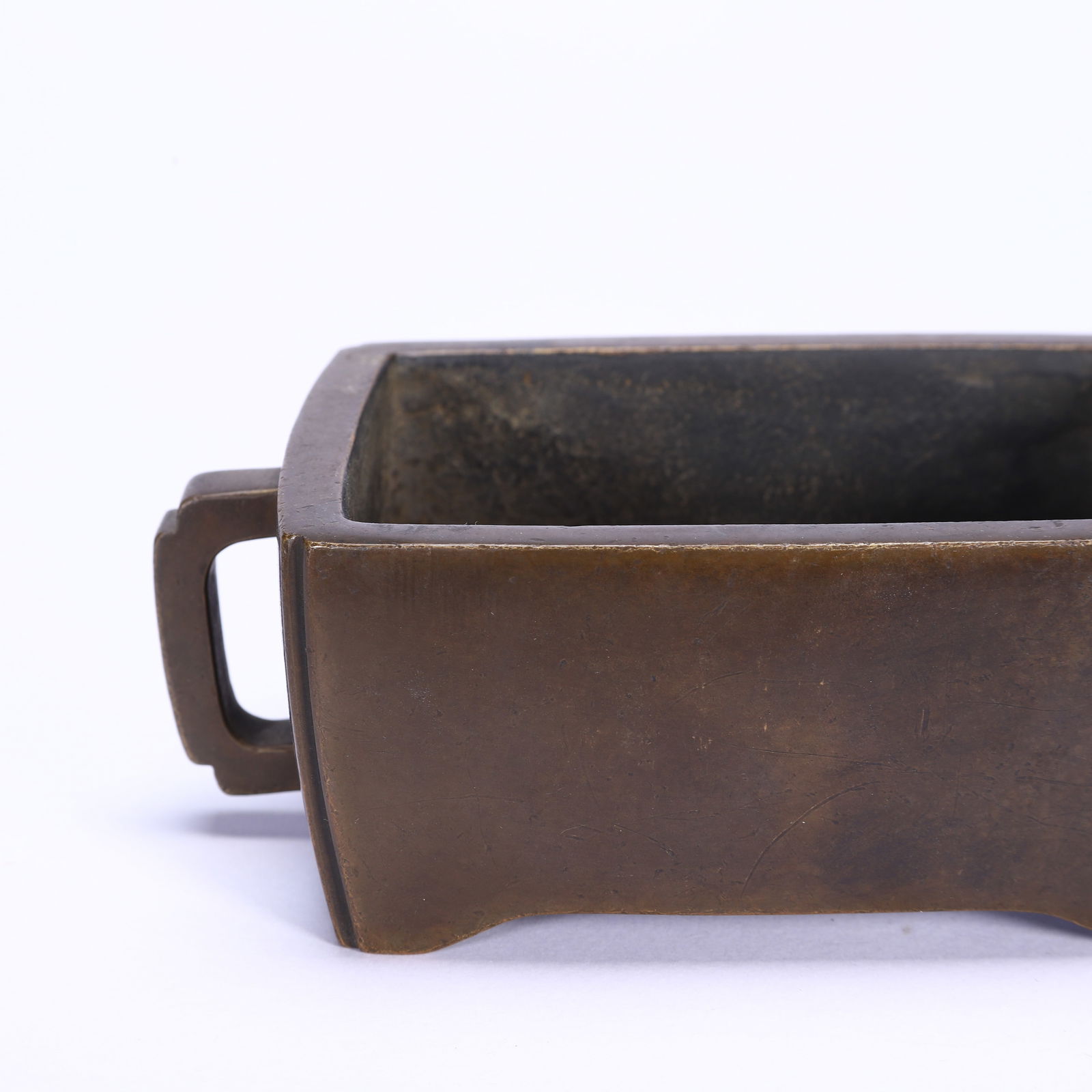 CHINESE BRONZE RECTANGULAR CENSER - 3