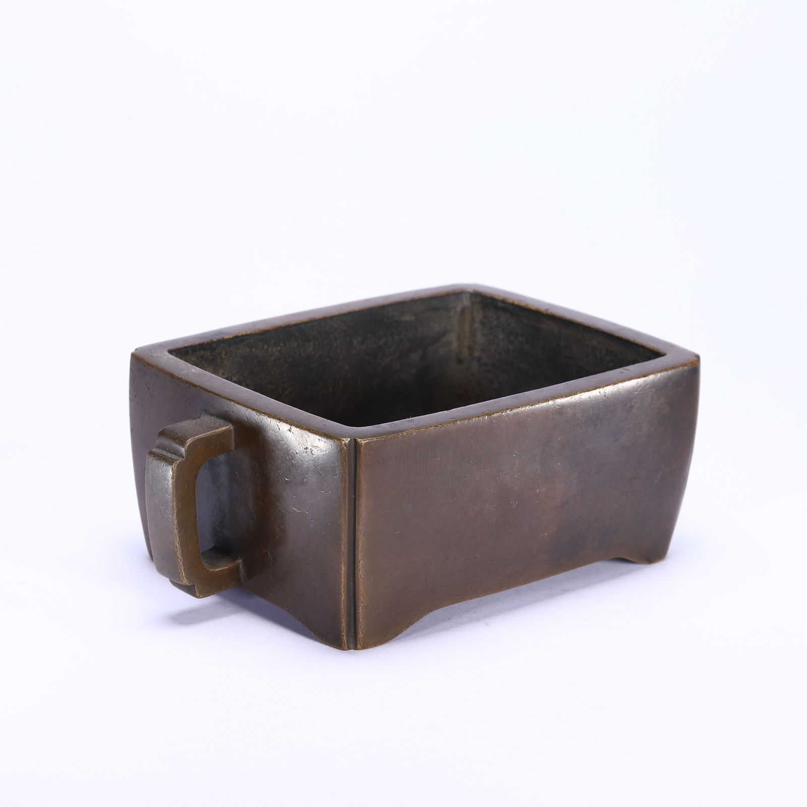 CHINESE BRONZE RECTANGULAR CENSER - 4