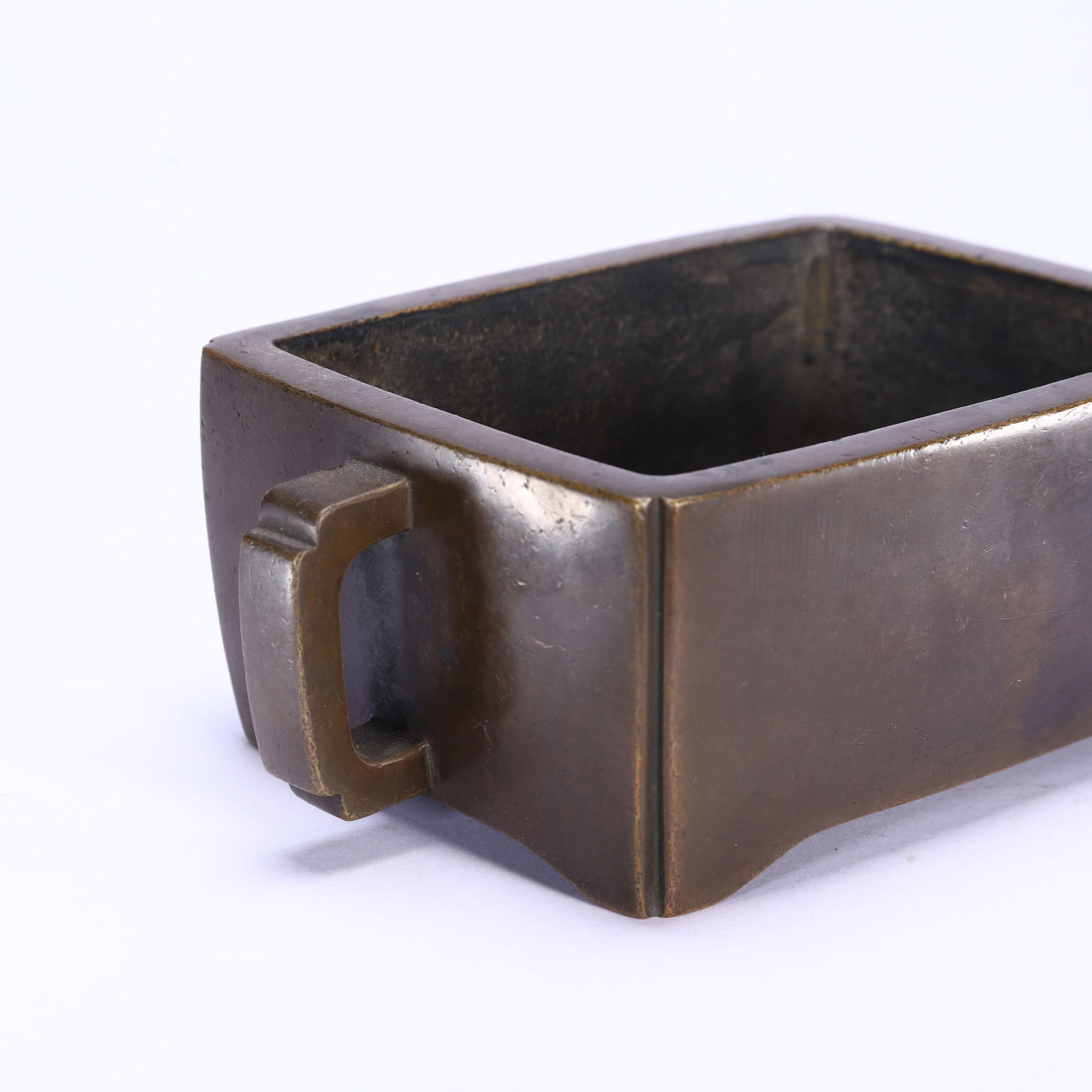 CHINESE BRONZE RECTANGULAR CENSER - 5