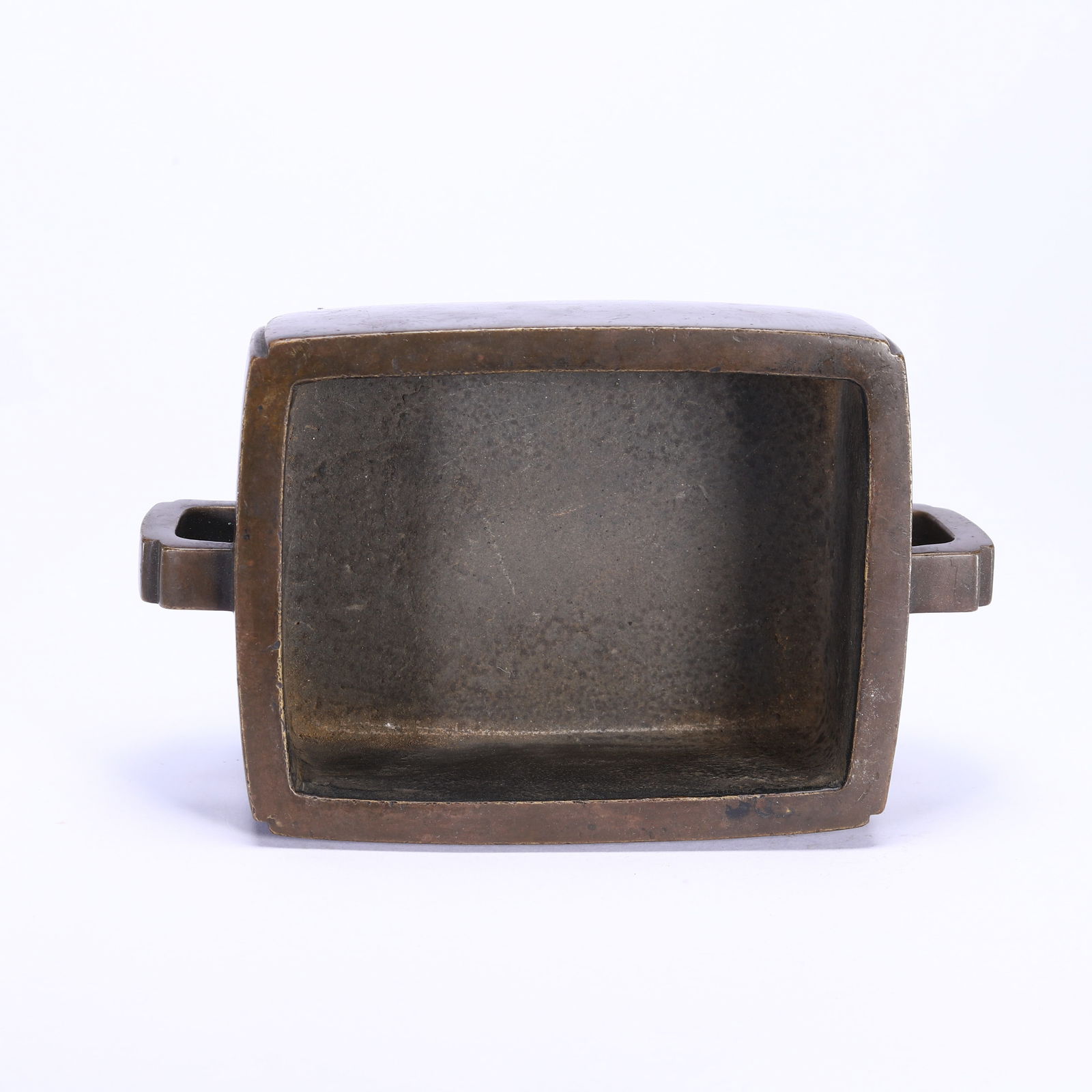 CHINESE BRONZE RECTANGULAR CENSER - 8
