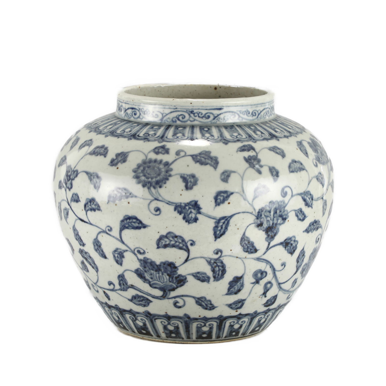 MING BLUE AND WHITE JAR (1 of 9)