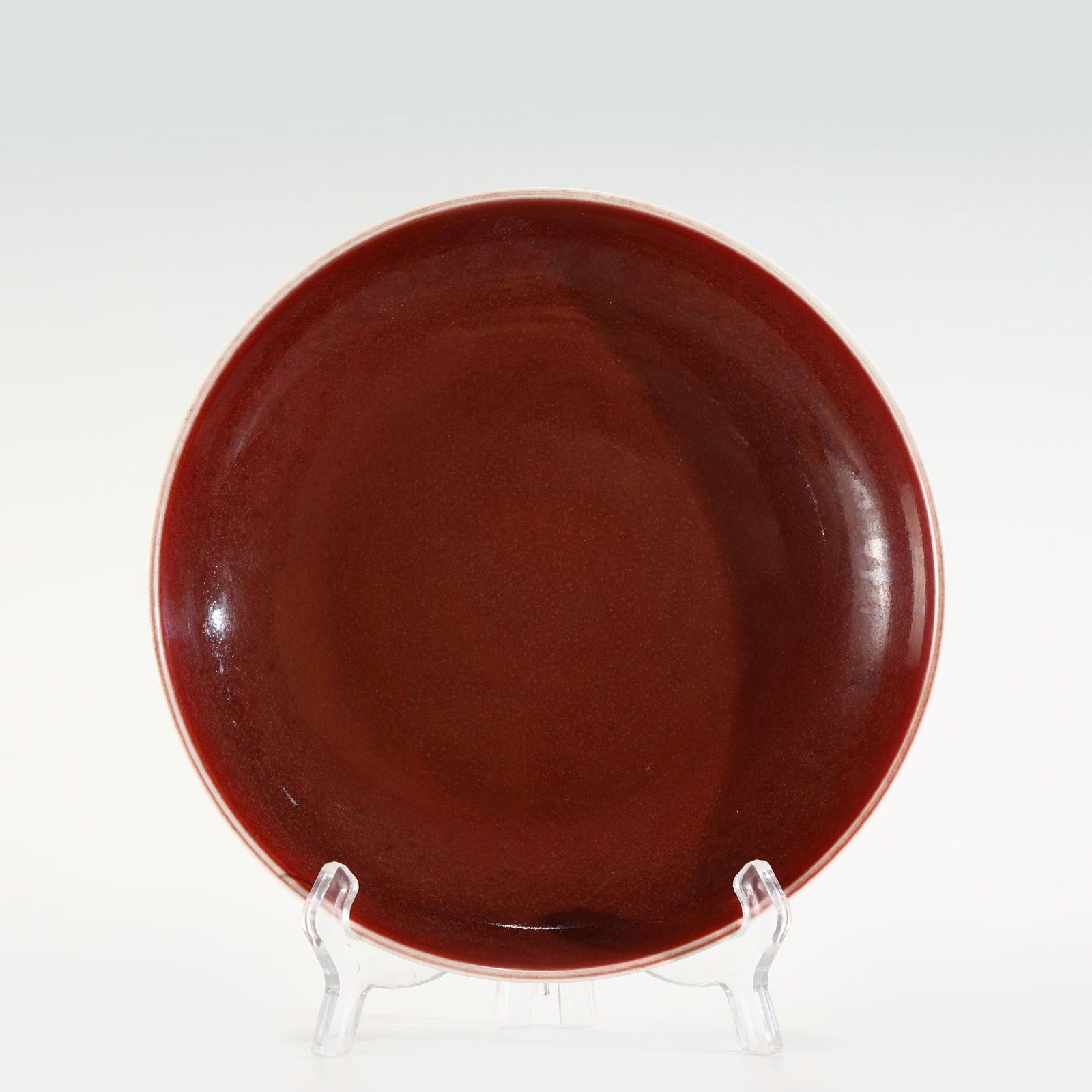 QING QIANLONG JI RED PLATE (1 of 9)