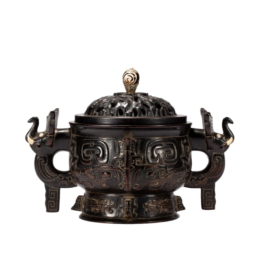 A CHINESE AGARWOOD CENSER (1 of 8)