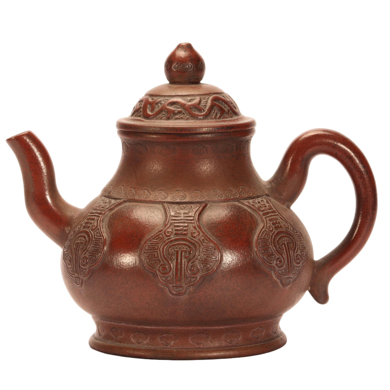 A CHINESE YIXING ZISHA TEAPOT (1 of 10)