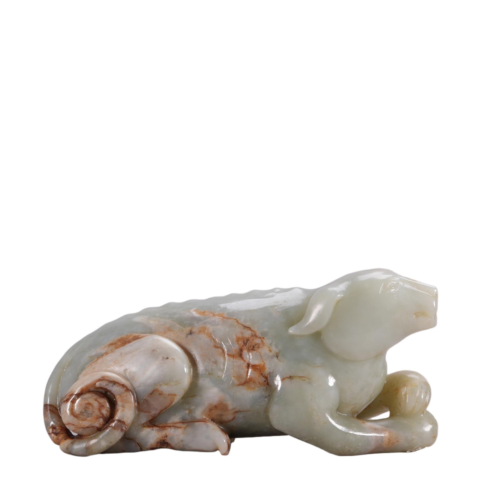 A CHINESE HETIAN JADE MYTHICAL BEAST (1 of 7)
