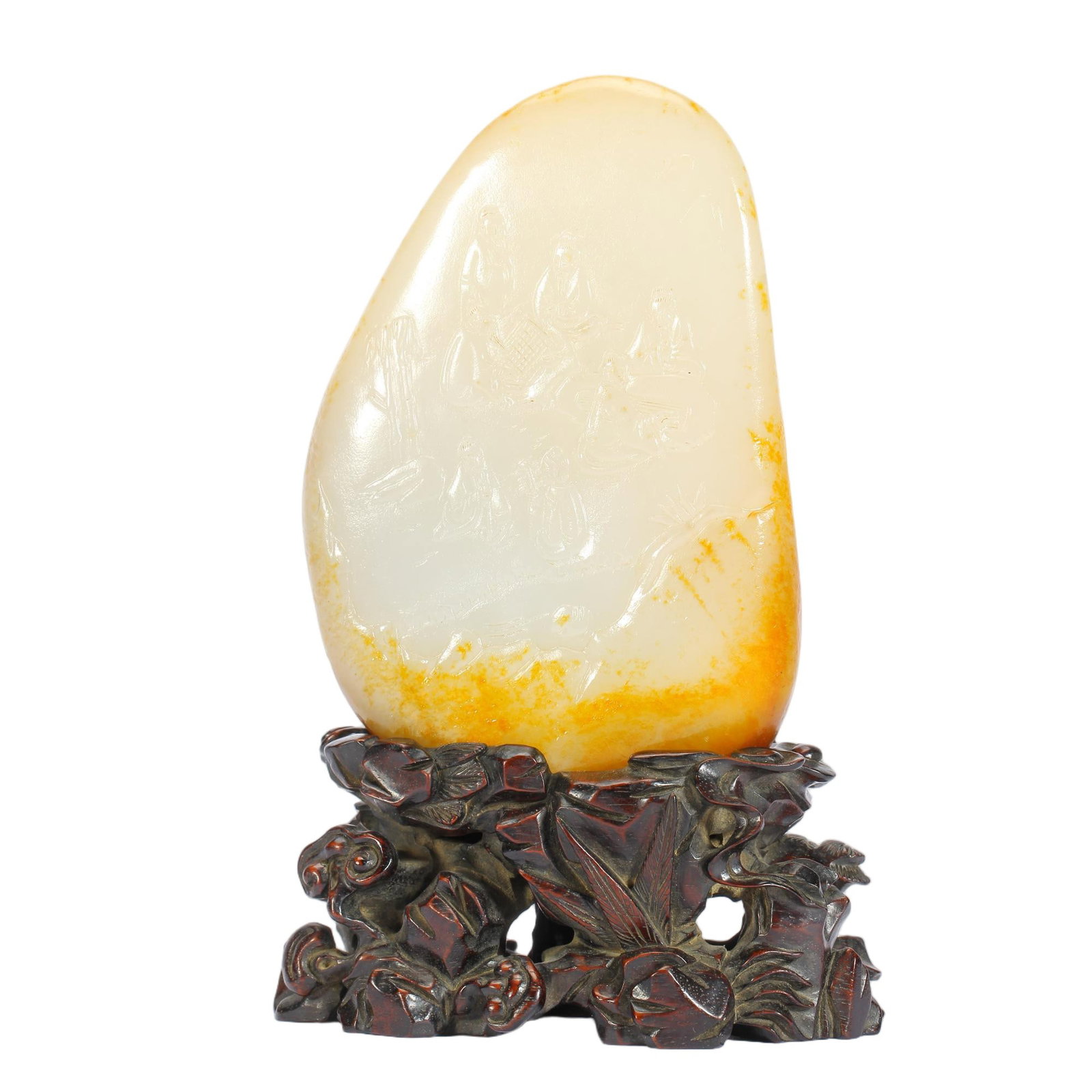 A CHINESE HETIAN JADE BOULDER ORNAMENT (1 of 10)
