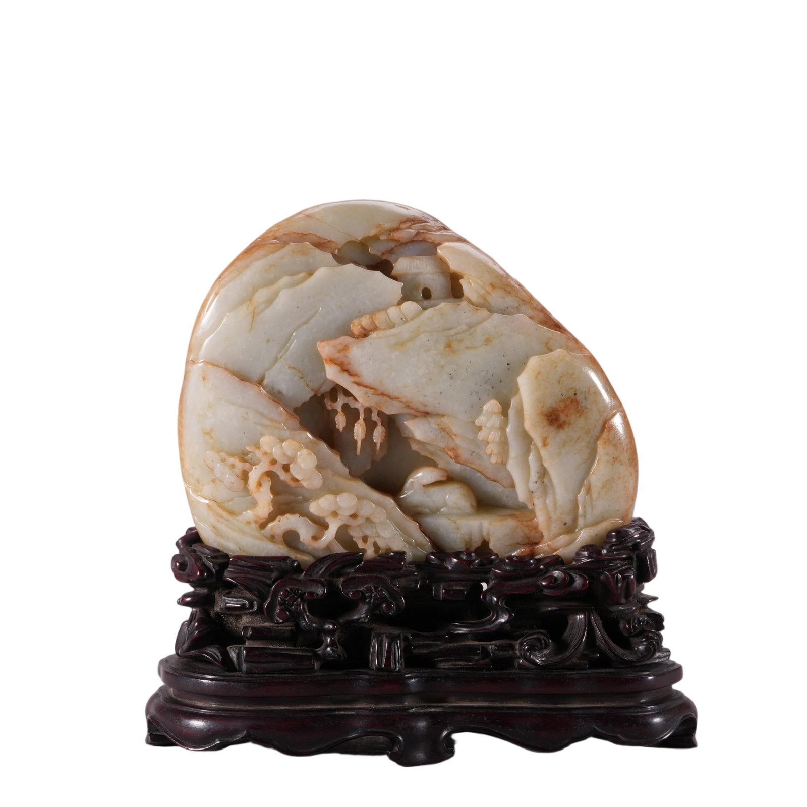 A CHINESE HETIAN JADE MOUNTAIN BOULDER (1 of 6)