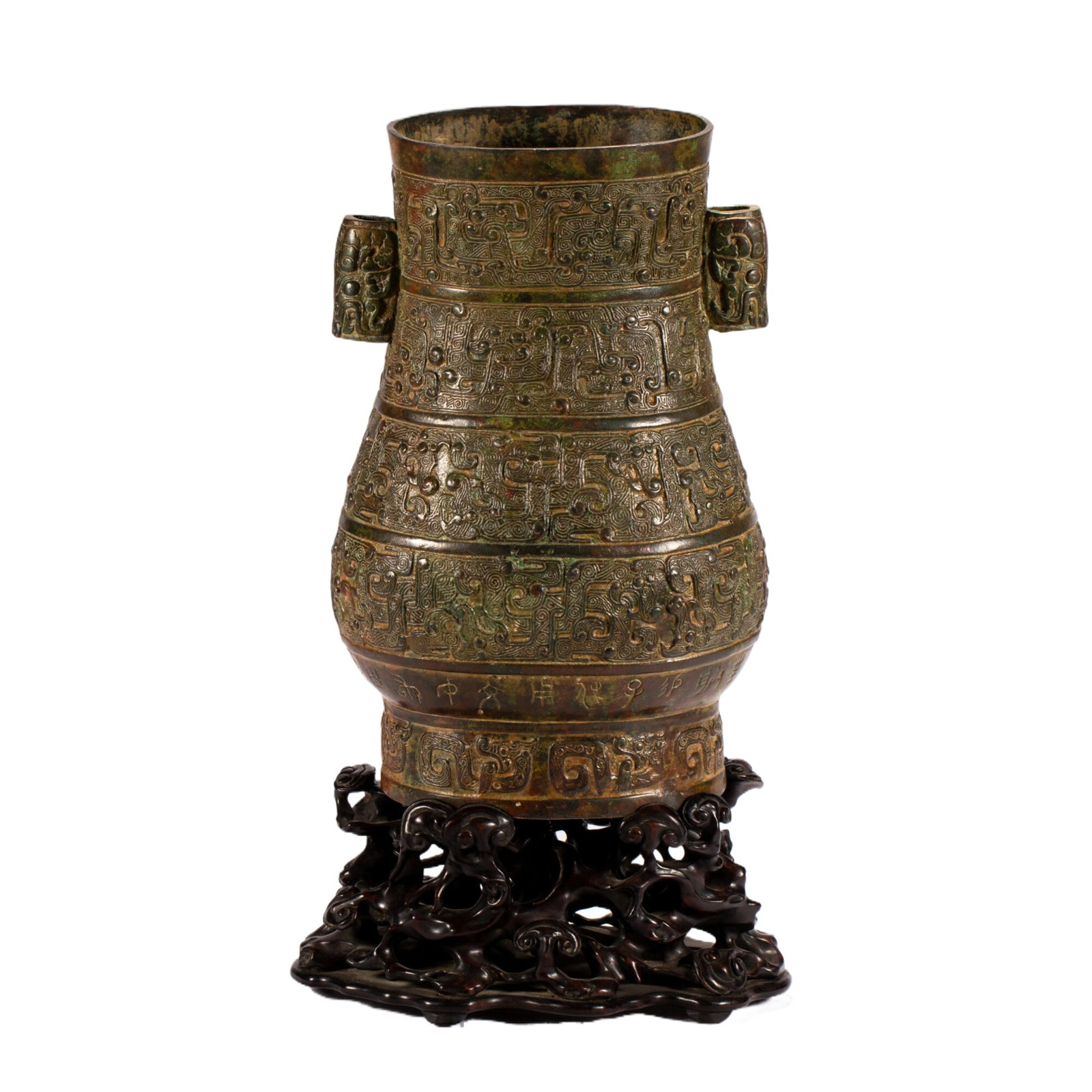 A CHINESE BRONZE ZUN VESSEL (1 of 13)