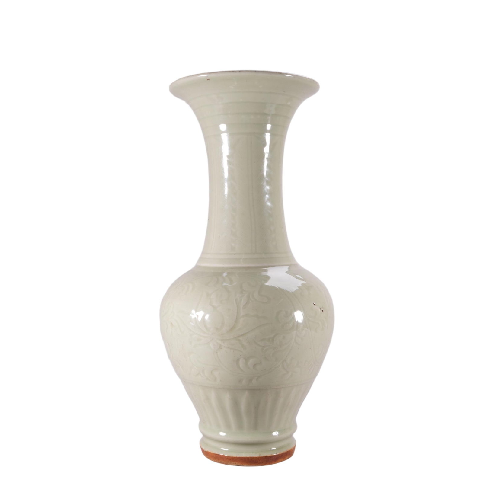 A CHINESE LONGQUAN CELADON PHOENIX TAIL VASE (1 of 8)