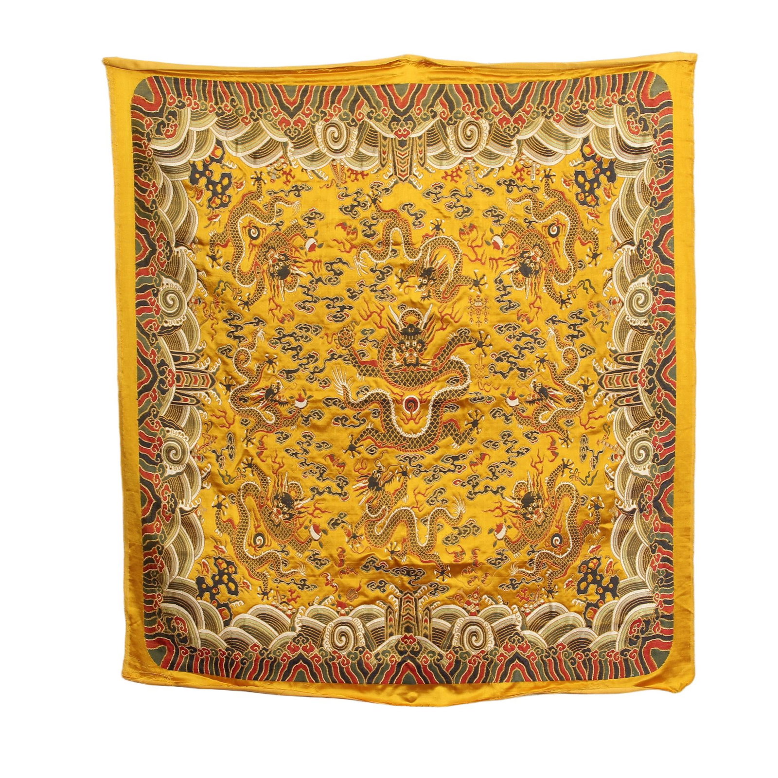 A CHINESE YUNJIN DRAGON TEXTILE (1 of 6)