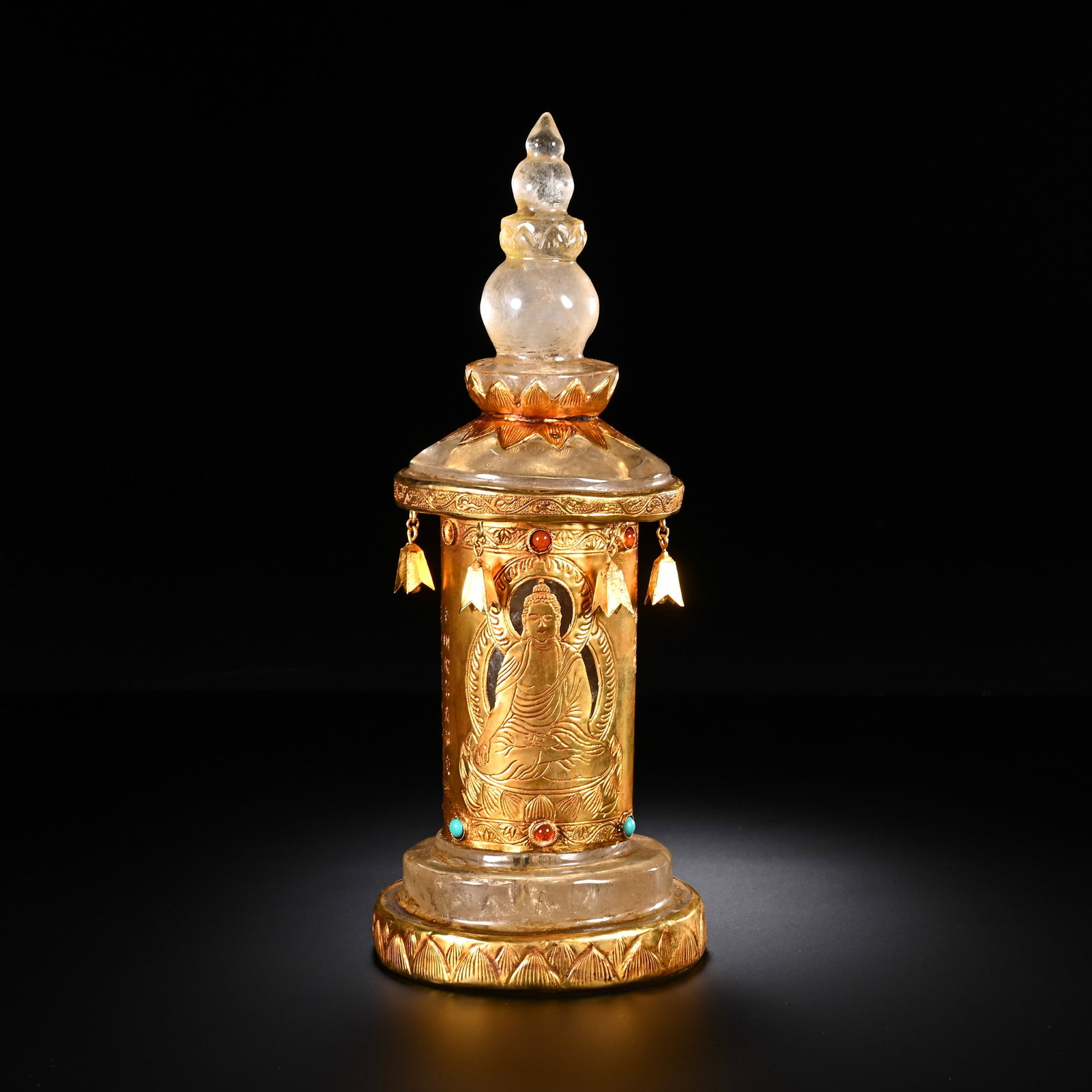 A CHINESE CRYSTAL STUPA (1 of 8)