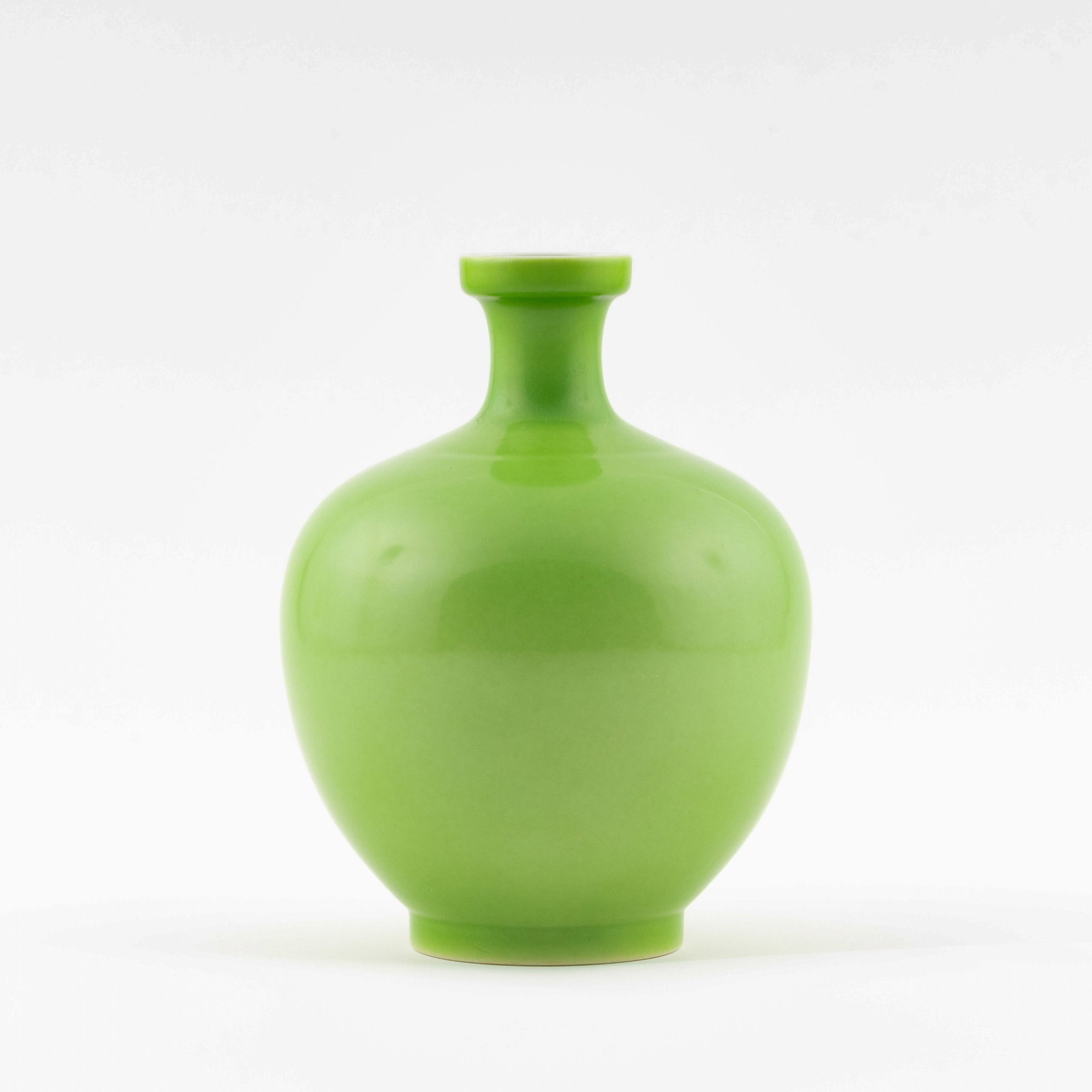 CHINESE GREEN GLAZED BOTTLE VASE (1 of 5)
