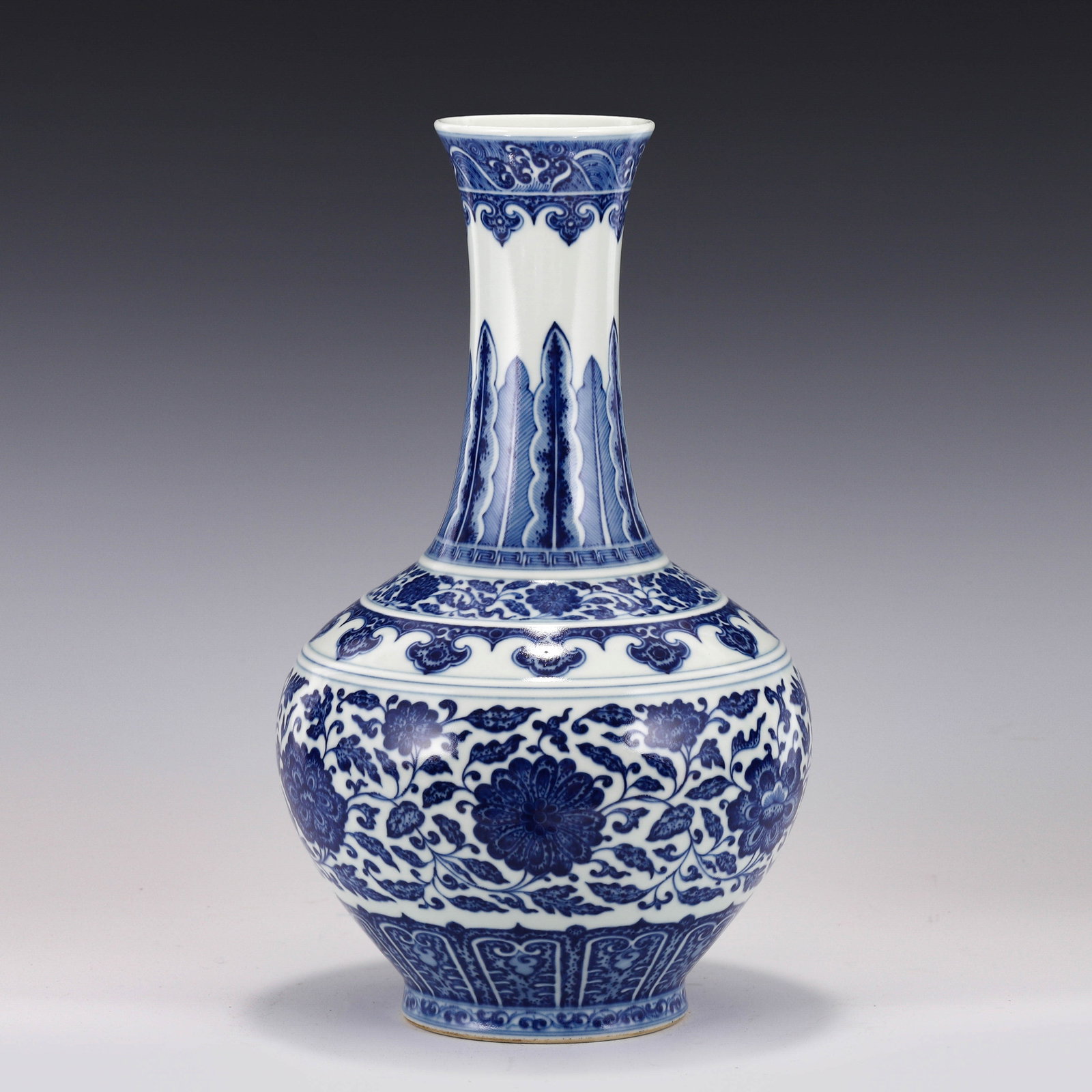 BLUE & WHITE WRAPPED FLORAL REWARD VASE (1 of 11)