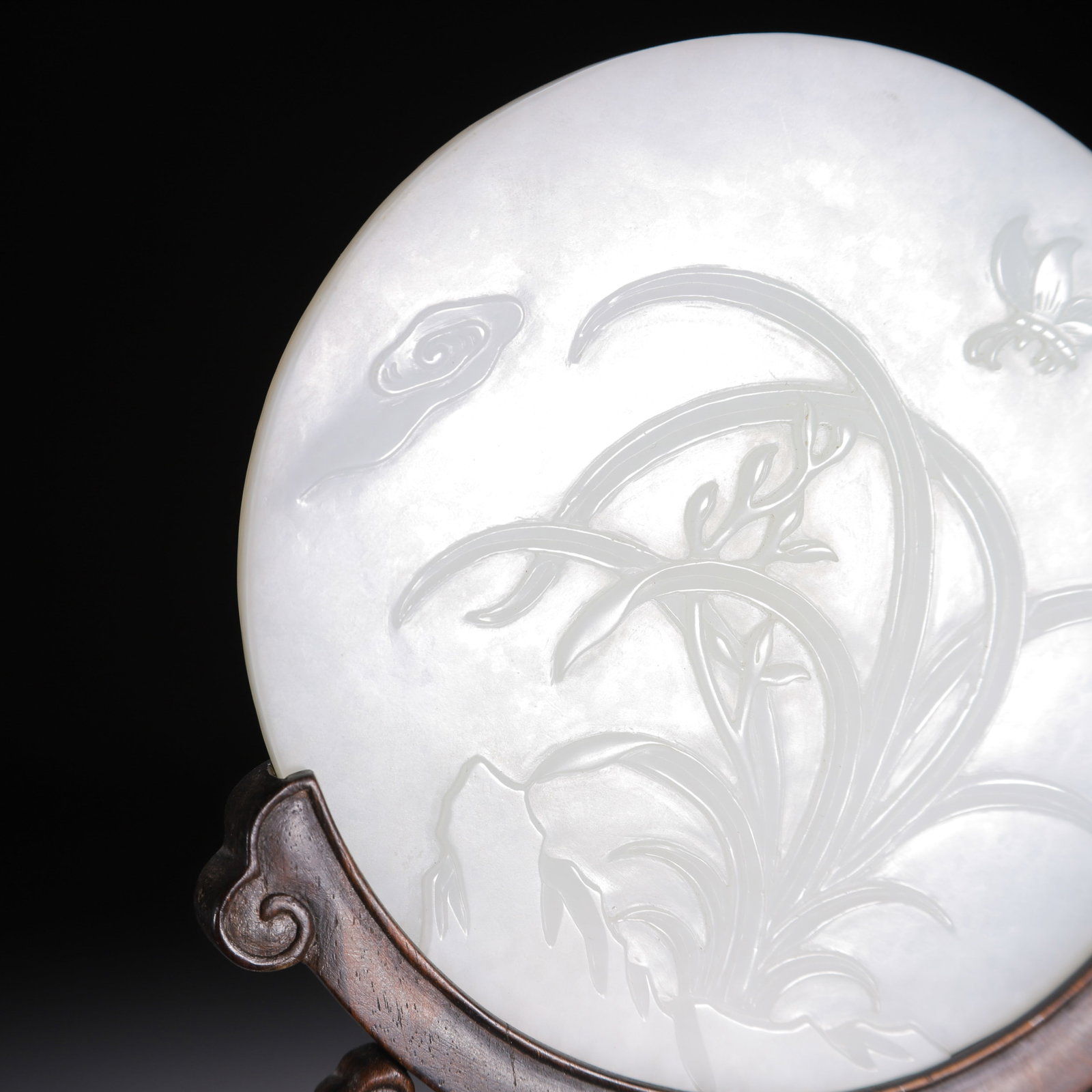 A CHINESE HETIAN JADE TABLE SCREEN - 5