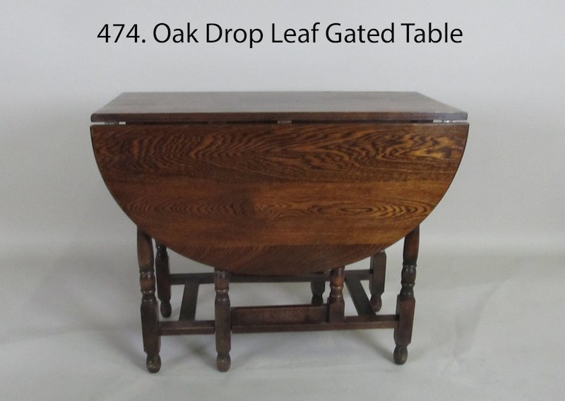 Oak Drop Leaf Gated Table: Oak Drop Leaf Gated Table