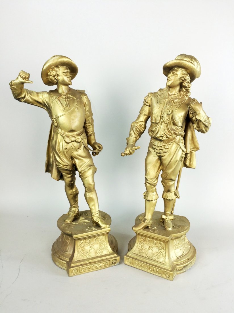 Pair of Brass Figurines: Pair of Brass Figurines