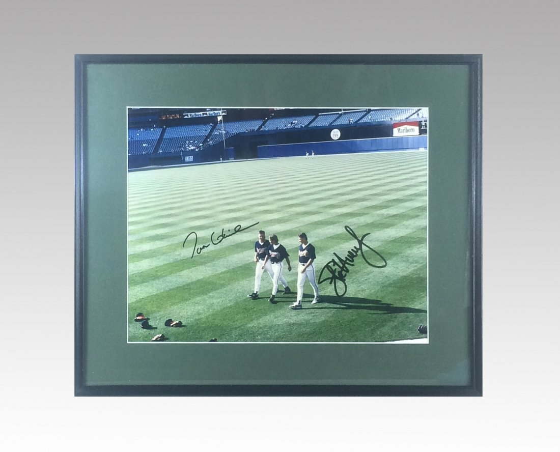 Signed Brave Picture, "Tom Glavine & Steve Avery": Glavine had mixed results during his first several years in the majors, compiling a 33?43 record from 1987 to 1990, including a 17-loss performance in 1988. His fortunes turned around in 1991, when he