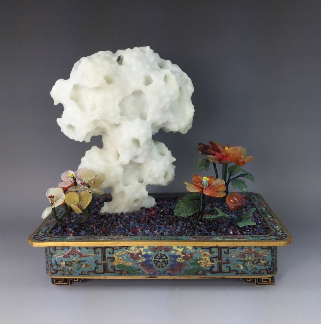 RARE CLOISONNE MINI GARDEN PLANT POT (1 of 9)