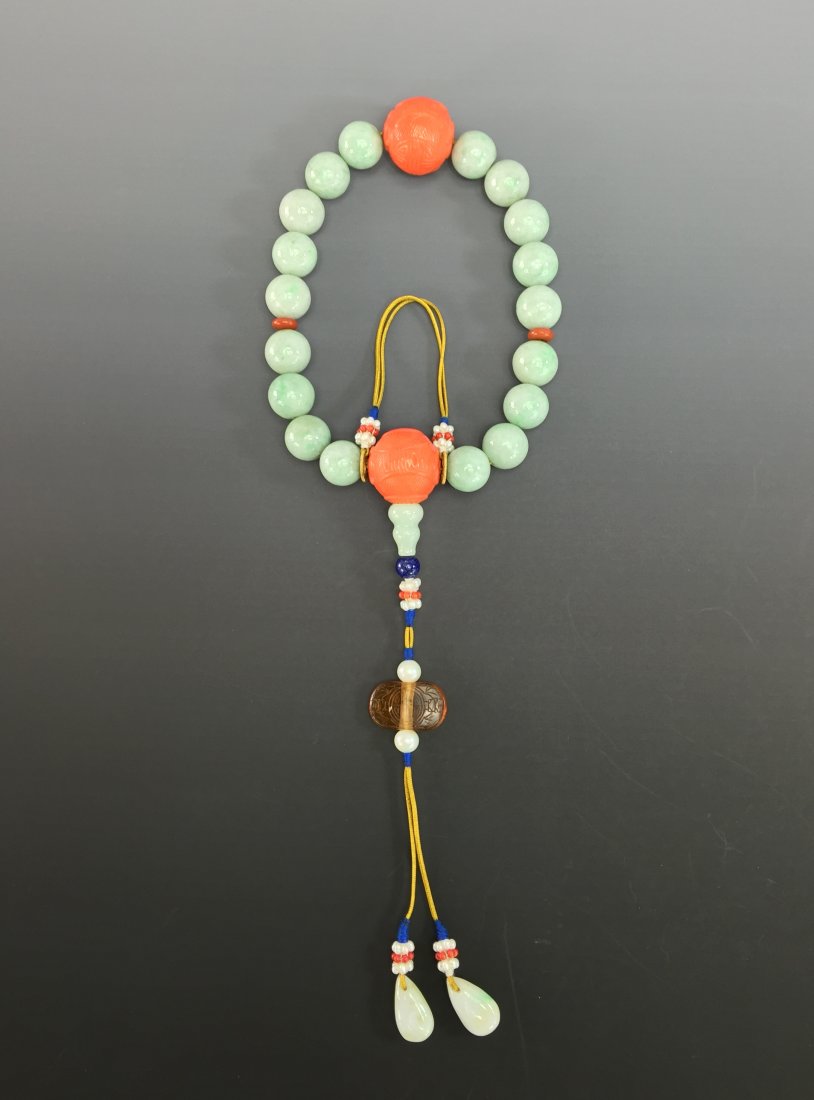 CHINESE JADE CHAOZHU BRACELET (1 of 5)