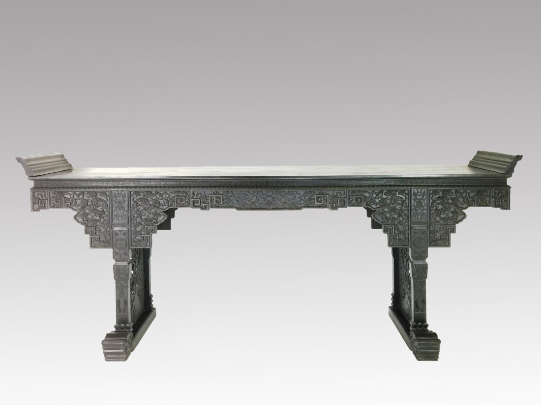 OVERSIZE CARVED ZITAN ALTAR TABLE (1 of 10)
