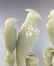 VERY FINE PAIR OF QING WHITE JADE BIRDS - 4