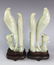 VERY FINE PAIR OF QING WHITE JADE BIRDS - 6