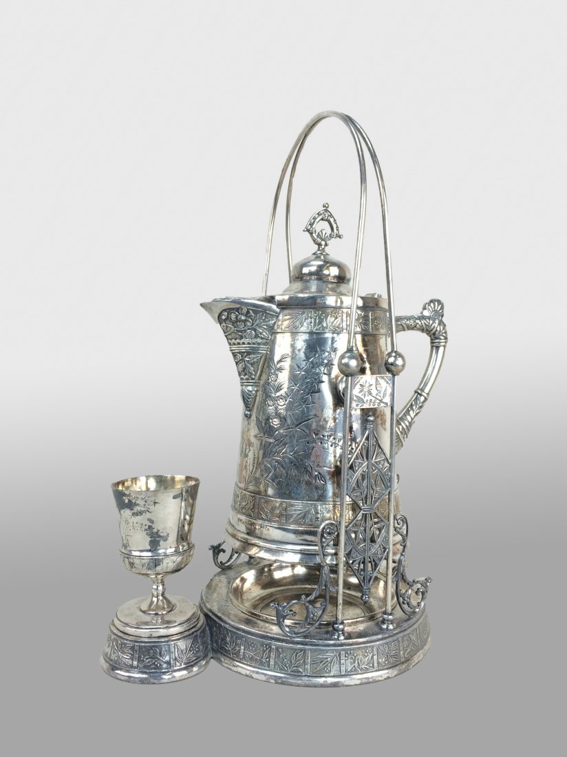 LATE 19TH C. SILVER PLATE COFFEE URN (1 of 1)